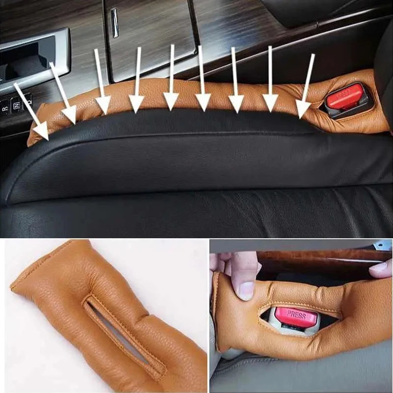 2Pc Car Seat Gap Filler Leak-proof Filling Strip Car Seat Gap Anti-drop Interior Side Seam Plug Strip Car Decoration Supplies